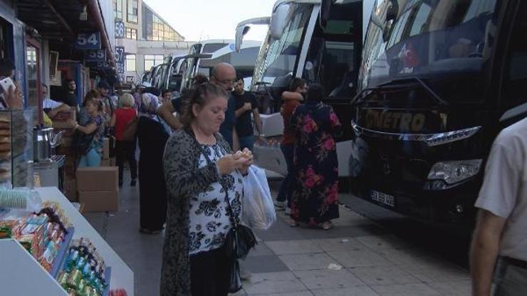 Otogarda bayram yoğunluğu başladı