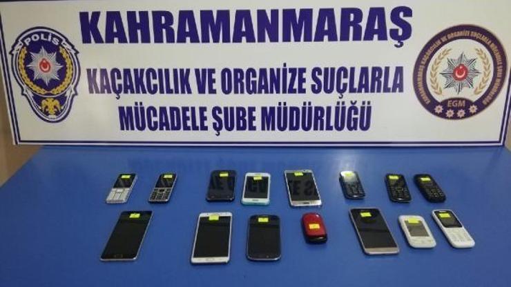 Kahramanmaraşta kaçak cep telefonu operasyonu
