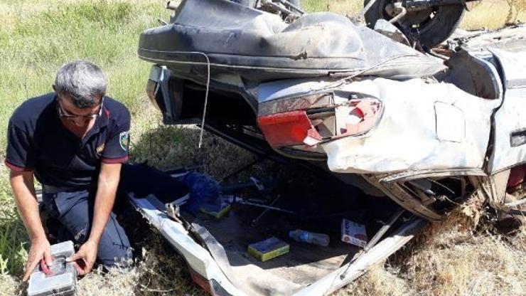 Malatyada şarampole devrilen otomobilin sürücüsü öldü