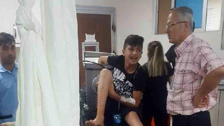 Elini kaptırdığı kıyma makinesi ile hastaneye götürüldü