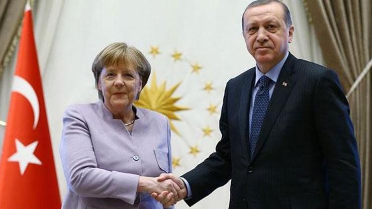 Cumhurbaşkanı Erdoğan, Merkel ile görüştü