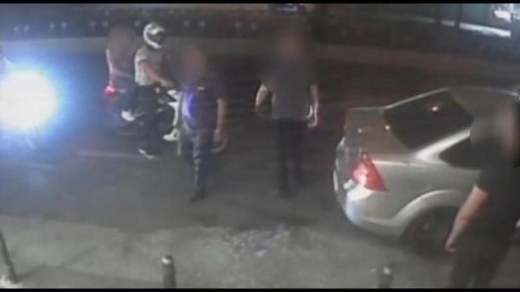Aksarayda 1 kişinin öldüğü 3 kişinin yaralandığı gece kulübü saldırısı kamerada