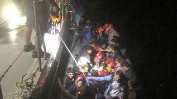 Seferihisar açıklarında 59 Afgan yakalandı