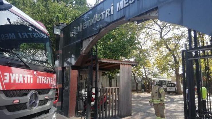 Şişlide lisenin deposunda yangın