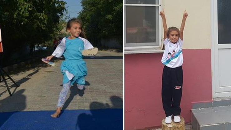 Terlikle koşan minik kıza ayakkabı hediye edildi
