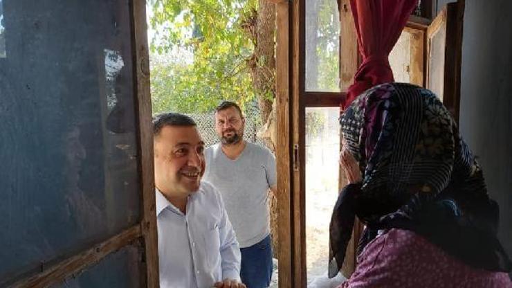 Kaymakam Tanrıseverden ihtiyaç sahibi ailelere ziyaret
