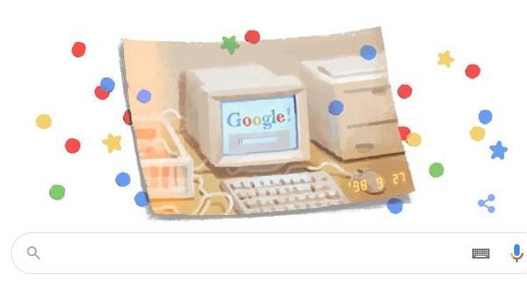 Google bu kez kendisini doodle yaptı