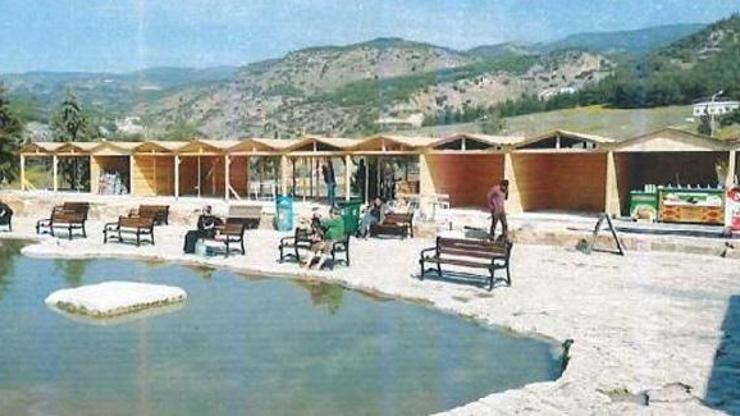 Termal cennetteki izinsiz yapılar yıkıldı