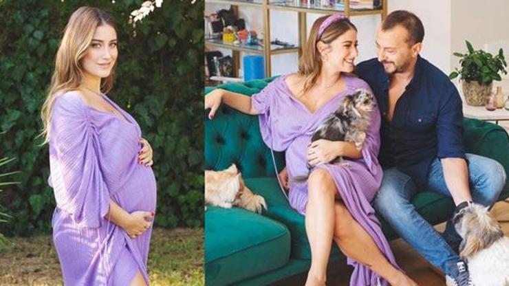 8 aylık hamile olan Hazal Kaya, son haliyle dikkat çekti