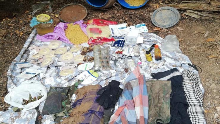 Amanoslarda PKK sığınağı ve erzak deposu bulundu