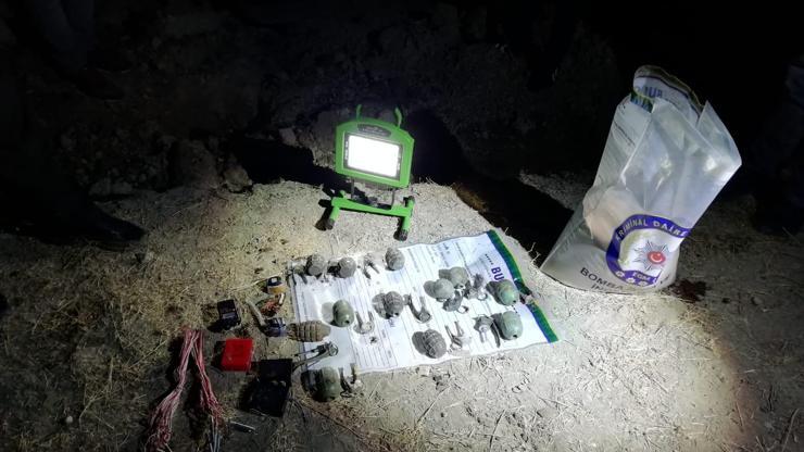 Toprağa gömülü 13 kilo TNT patlayıcı bulundu