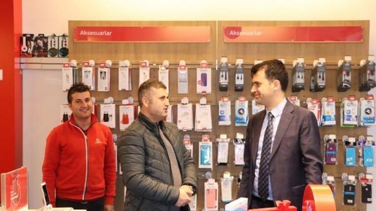 Kaymakam Sarıdan esnaf ziyareti