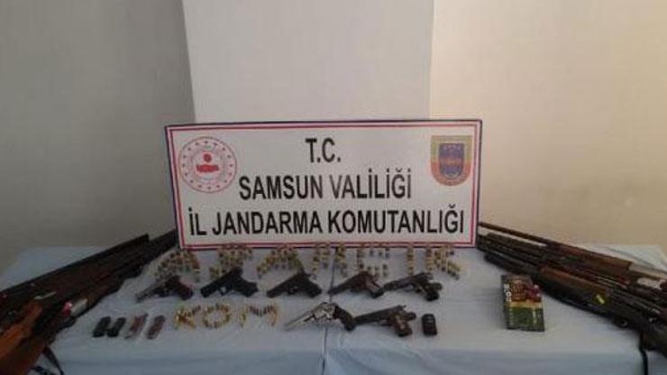 Samsunda silah kaçakçılığı operasyonu: 6 gözaltı