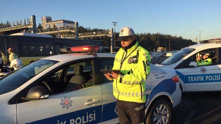 İstanbulda helikopterli trafik denetimi