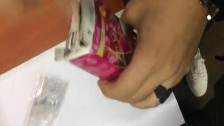 Timlerin şüphesi doğru çıktı Uyuşturucu dolu meyve suyu kutusuyla yakalanan kişi tutuklandı