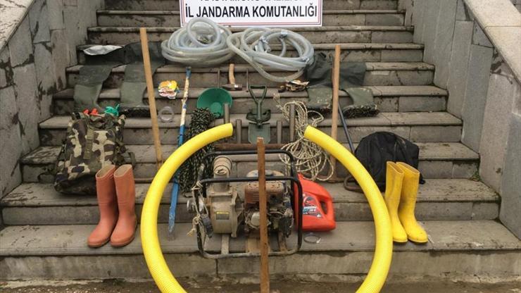 Kaçak kazı yapanlara suçüstü