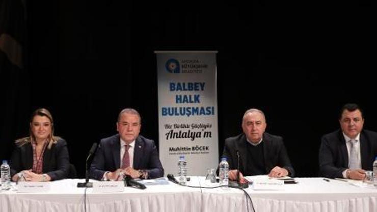 Başkan Böcek Balbey projesini vatandaşlarla konuştu