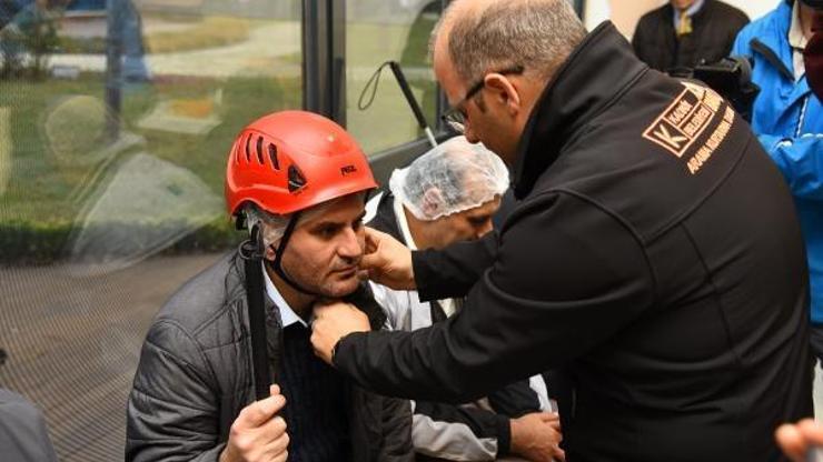 Görme engellilere afet eğitimi verildi
