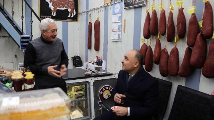 Kayseri Valisi, esnafı ziyaret etti
