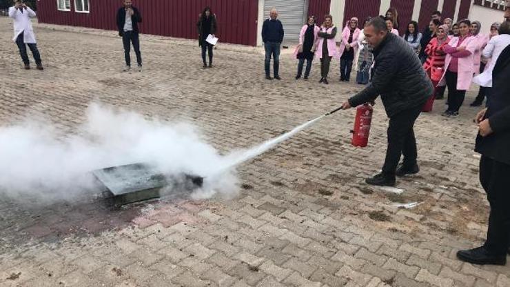 Zile itfaiyesinden yangın tatbikatı