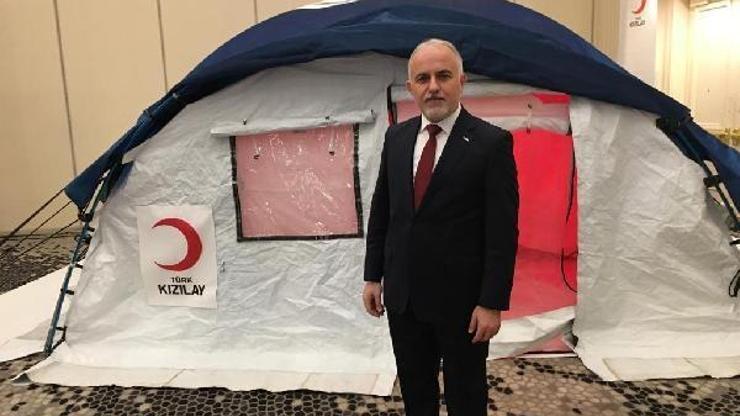 Türk Kızılayı yeni çadırını tanıttı