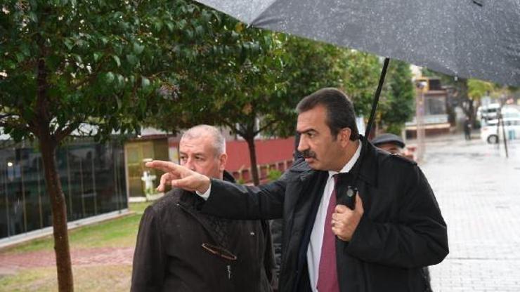 Başkan Çetin, yağış bölgelerini inceledi