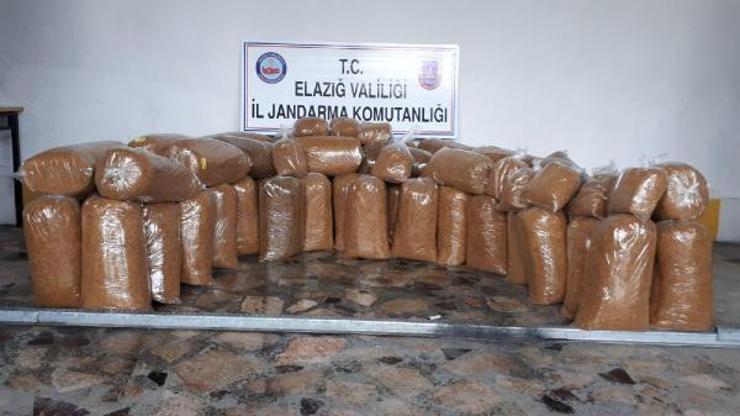Elazığda 328 kilo kaçak tütün ele geçirildi