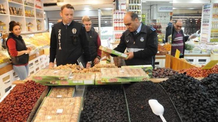 Yenişehir’de yılbaşı öncesi kuruyemişçiler denetlendi