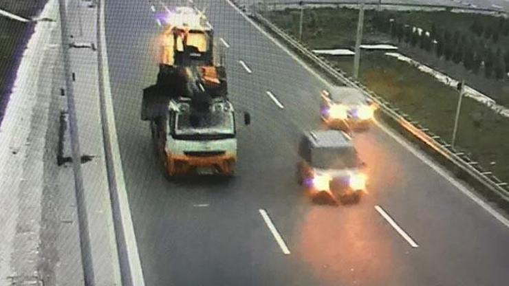 İş makinesi çalıp, vinçle götüren şüpheli yakalandı