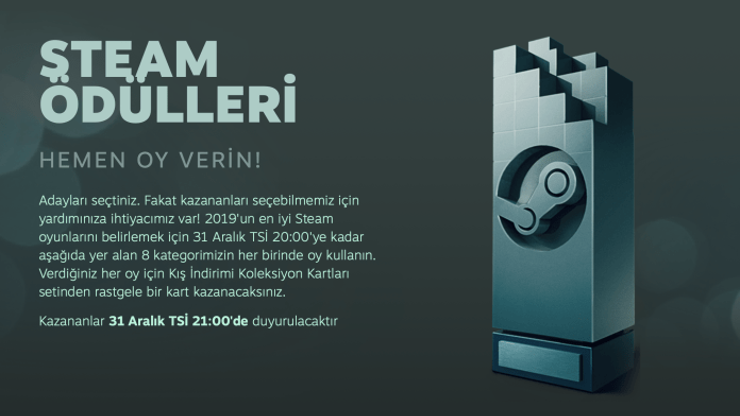 Steam Ödülleri 2019 yeni yıla girerken sonuçlandı