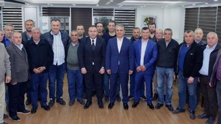Taksicilerden Başkan Uysala ziyaret