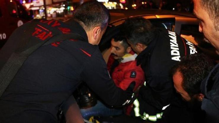 Adıyamanda otomobiller çarpıştı: 2 yaralı