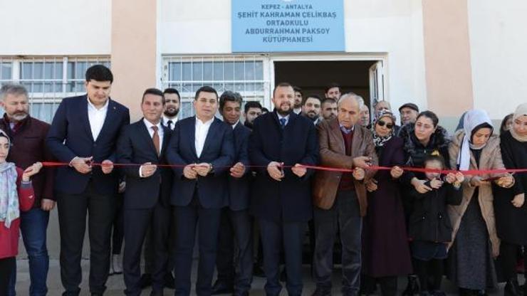 Abdurrahman Paksoy adına kütüphane açıldı