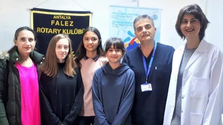 Öğrencilere skolyoz taraması yapıldı