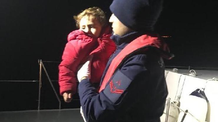 Enezde 14 kaçak göçmen yakalandı