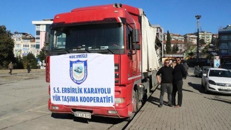 Ereğlide depremzedeler için yardım kampanyası