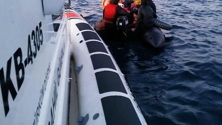 Ayvalık açıklarında 40 kaçak göçmen yakalandı