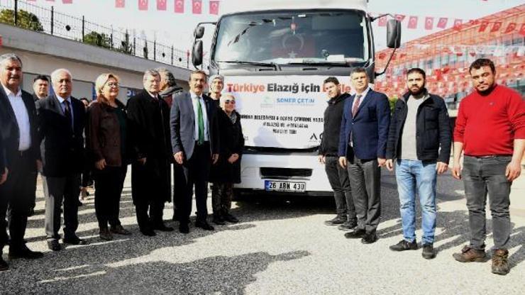 Yardım TIRını Başkan Soner Çetin uğurladı