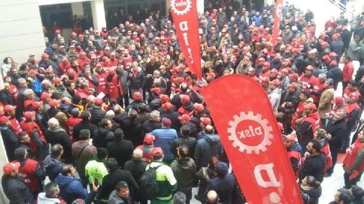 Çankaya Belediyesinde işçilerden eylem
