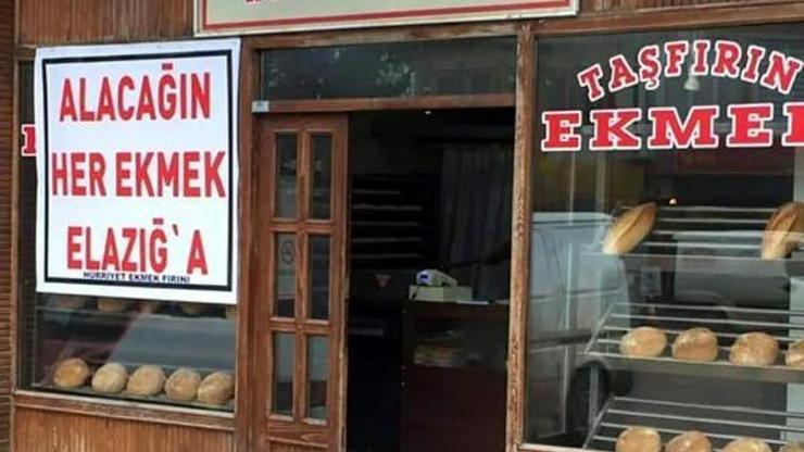 Fırıncı, bir günlük gelirini depremzedelere bağışladı