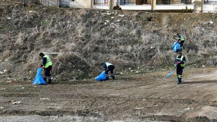 Öveçler Vadisinde temizlik çalışması