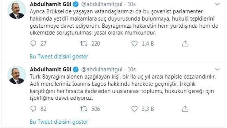 Türk bayrağını yırtan Yunan milletvekiline soruşturma
