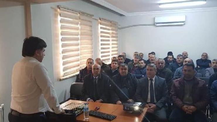Çiftçilere küresel ısınmayla mücadele anlatıldı