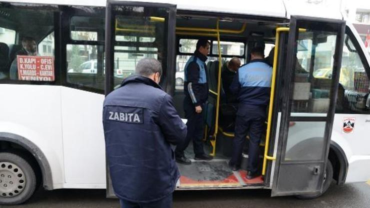Diyarbakırda toplu taşıma araçları denetlendi
