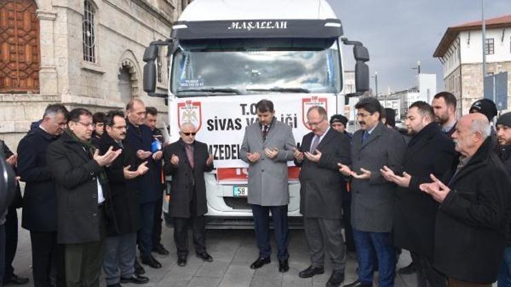 Sivastan deprem bölgesine yardım