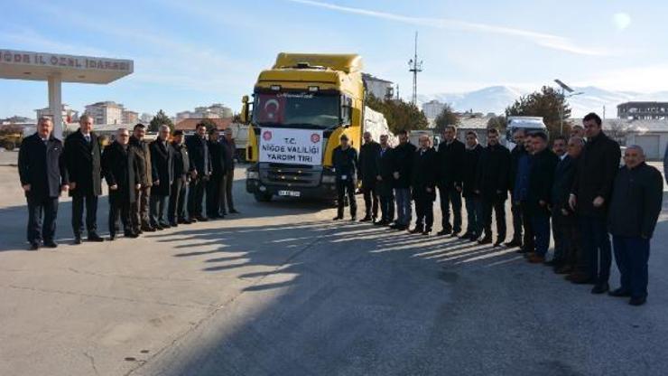 Niğdeden depremzedelere gıda yardımı