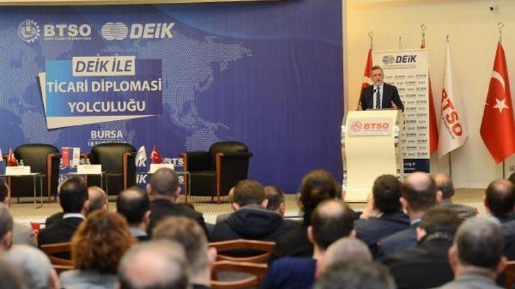 DEİK ile Ticari Diplomasi Yolculuğu buluşmaları’nın ilki BTSO ev sahipliğinde gerçekleşti