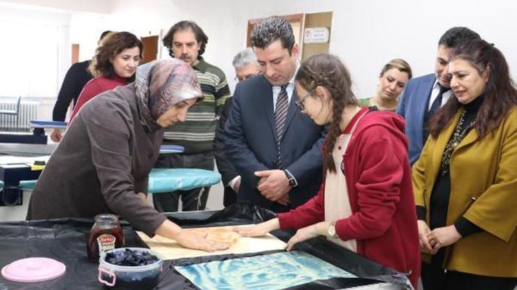 Öğrenciler geleneksel el sanatlarını öğrendi