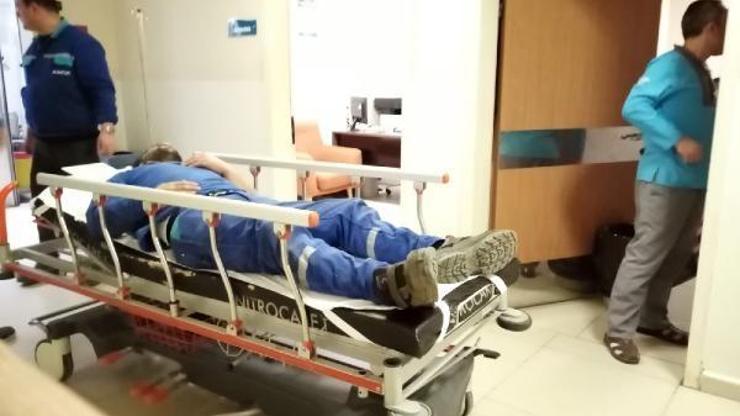 Otobüs firmasındaki 3 işçi hastanelik oldu