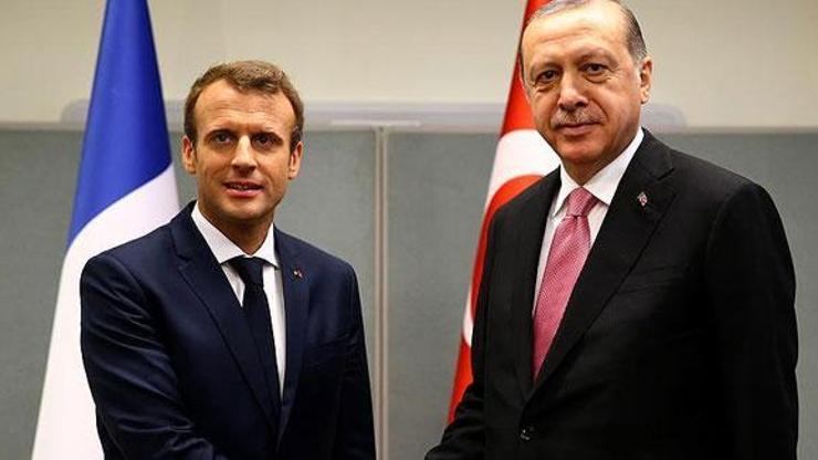 Cumhurbaşkanı Erdoğan, Macron ile görüştü